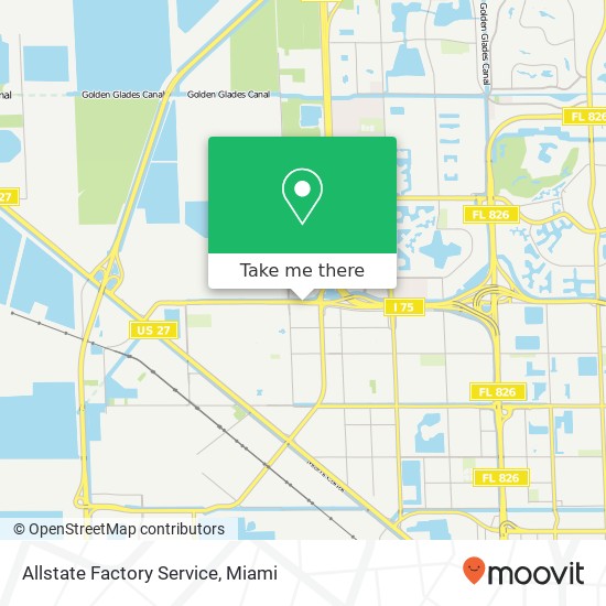 Mapa de Allstate Factory Service
