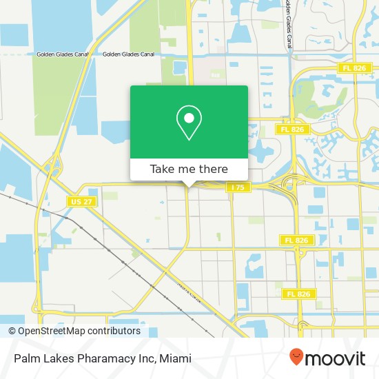 Palm Lakes Pharamacy Inc map