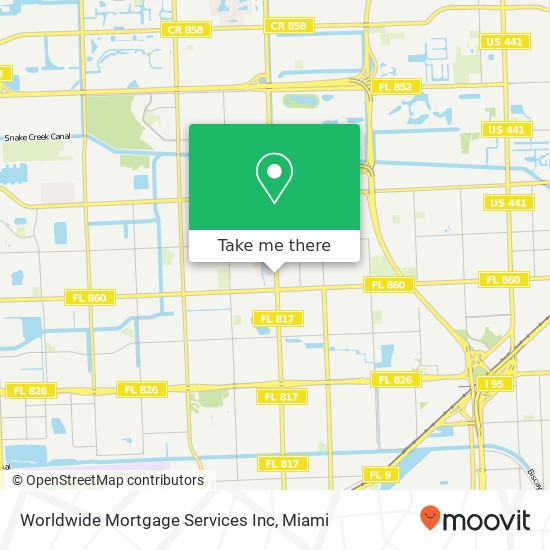 Mapa de Worldwide Mortgage Services Inc