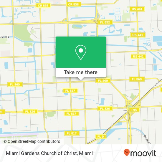 Mapa de Miami Gardens Church of Christ
