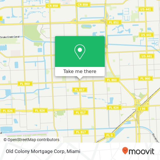 Mapa de Old Colony Mortgage Corp
