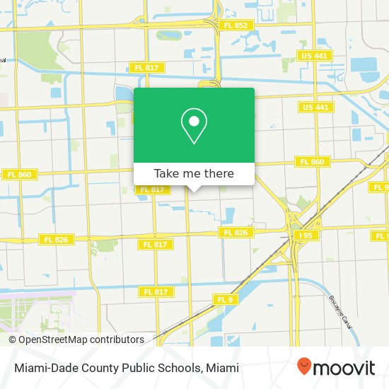 Mapa de Miami-Dade County Public Schools