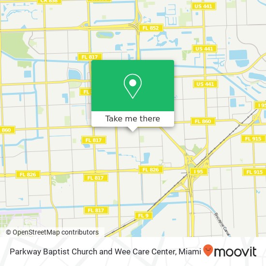 Mapa de Parkway Baptist Church and Wee Care Center