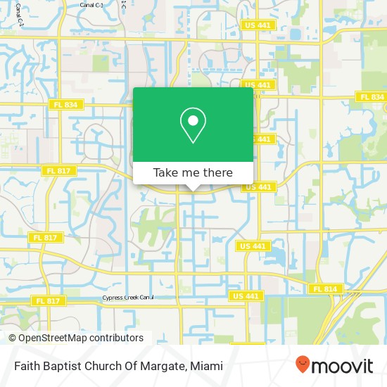 Mapa de Faith Baptist Church Of Margate