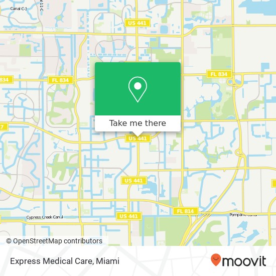 Mapa de Express Medical Care