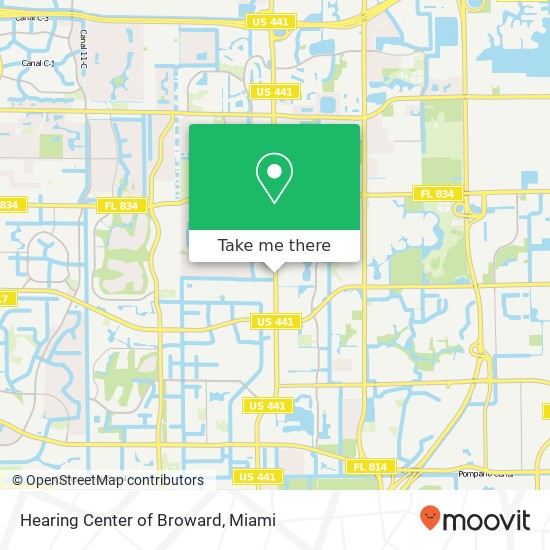 Hearing Center of Broward map