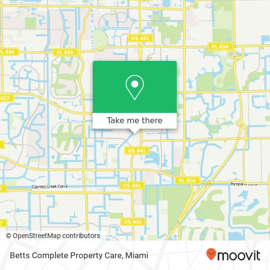 Betts Complete Property Care map