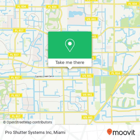 Pro Shutter Systems Inc map