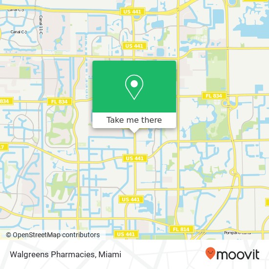 Mapa de Walgreens Pharmacies