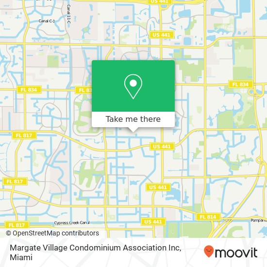 Mapa de Margate Village Condominium Association Inc