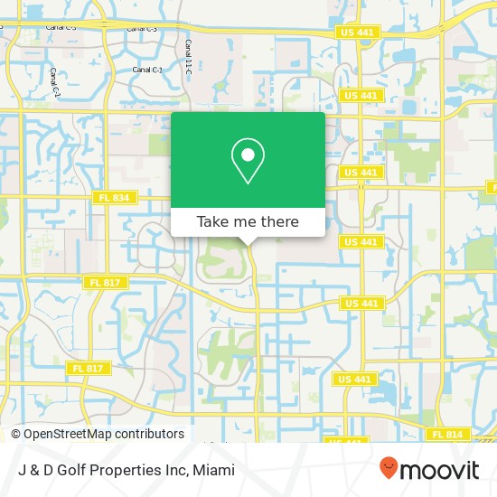 J & D Golf Properties Inc map