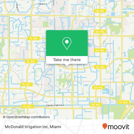 McDonald Irrigation Inc map