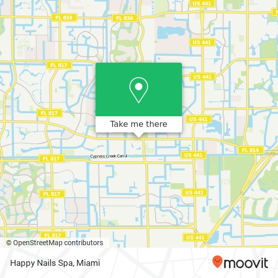 Happy Nails Spa map