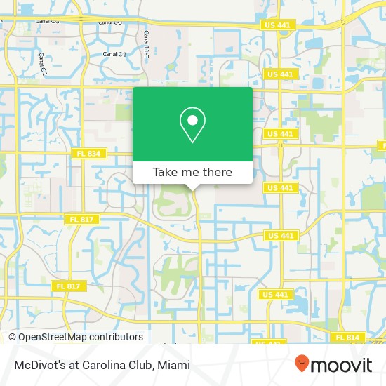 McDivot's at Carolina Club map
