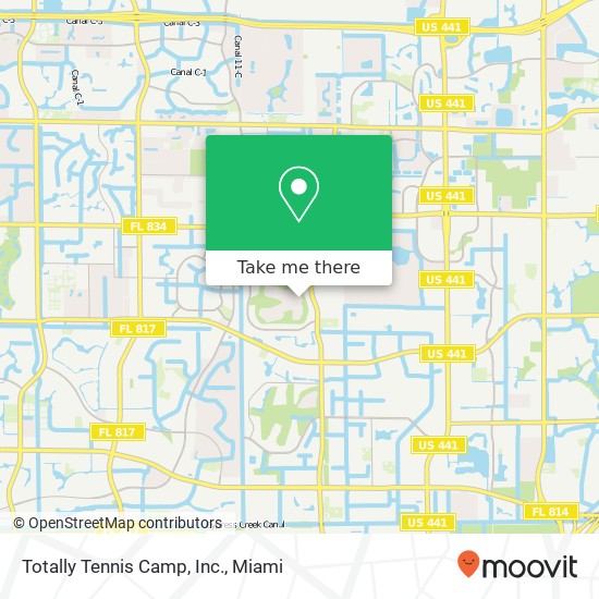 Totally Tennis Camp, Inc. map