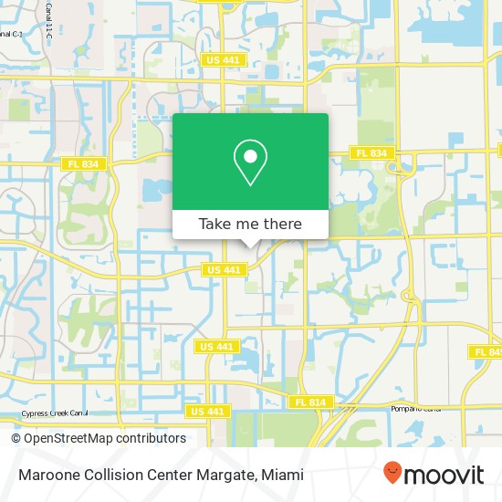 Mapa de Maroone Collision Center Margate