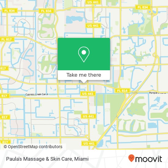 Mapa de Paula's Massage & Skin Care