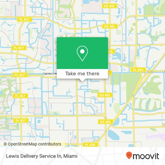 Lewis Delivery Service In map