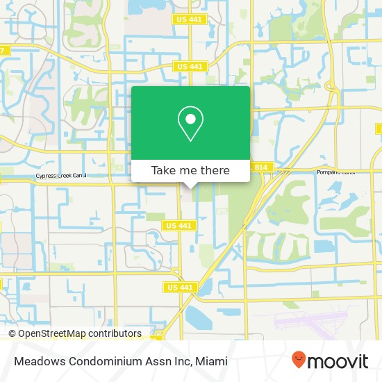 Mapa de Meadows Condominium Assn Inc