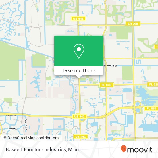 Mapa de Bassett Furniture Industries