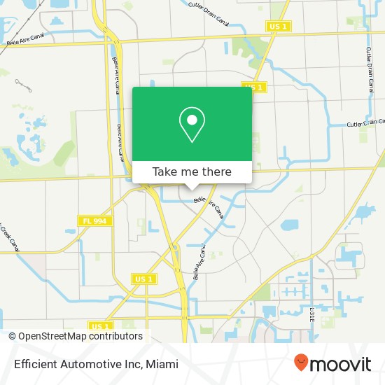 Mapa de Efficient Automotive Inc