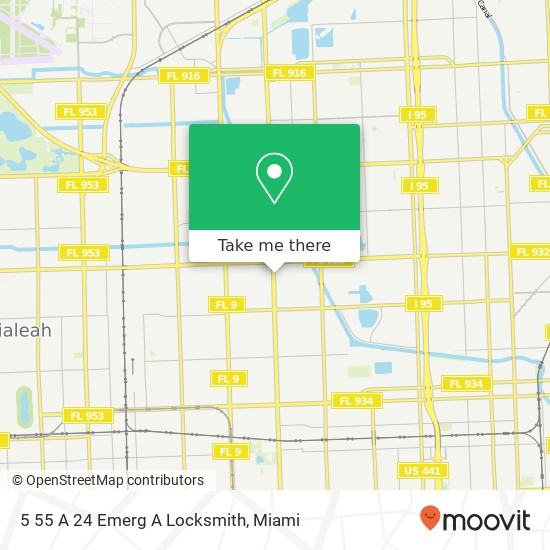 5 55 A 24 Emerg A Locksmith map