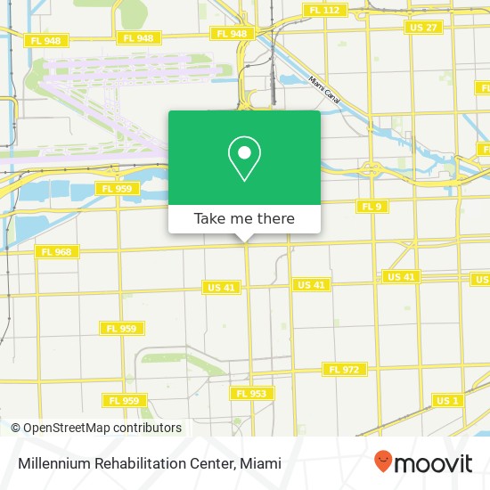 Millennium Rehabilitation Center map