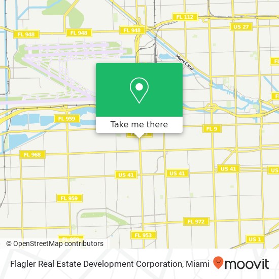 Flagler Real Estate Development Corporation map