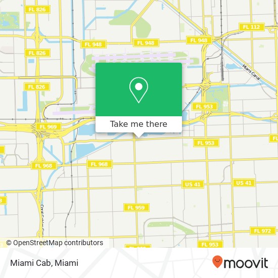 Miami Cab map
