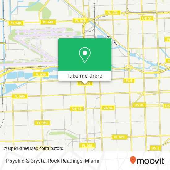 Psychic & Crystal Rock Readings map