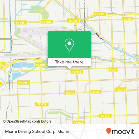 Miami Driving School Corp map