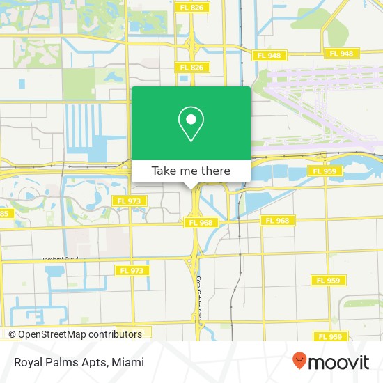 Royal Palms Apts map