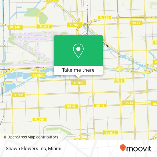 Shawn Flowers Inc map