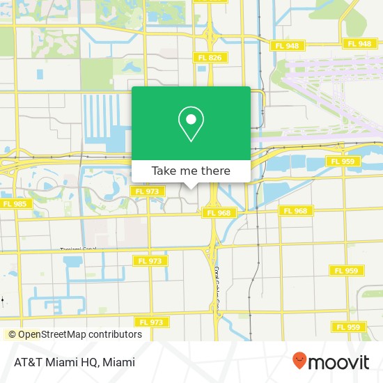 AT&T Miami HQ map