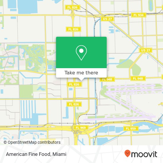 Mapa de American Fine Food