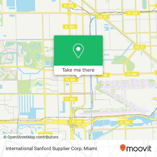 Mapa de International Sanford Supplier Corp