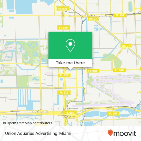 Union Aquarius Advertising map