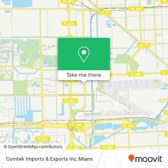 Comtek Imports & Exports Inc map