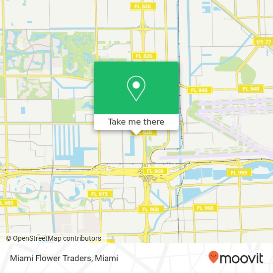 Mapa de Miami Flower Traders