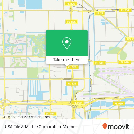 USA Tile & Marble Corporation map