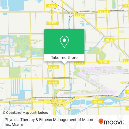 Mapa de Physical Therapy & Fitness Management of Miami Inc