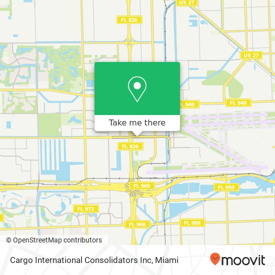 Cargo International Consolidators Inc map