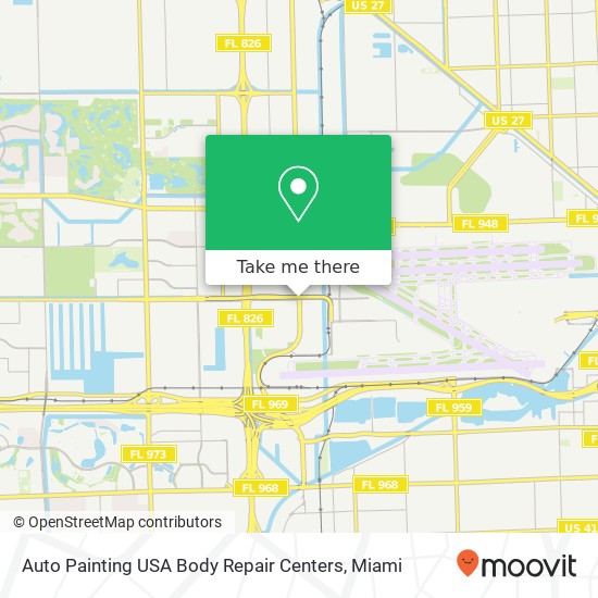 Mapa de Auto Painting USA Body Repair Centers