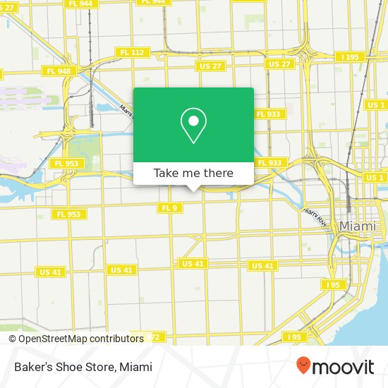 Baker's Shoe Store map