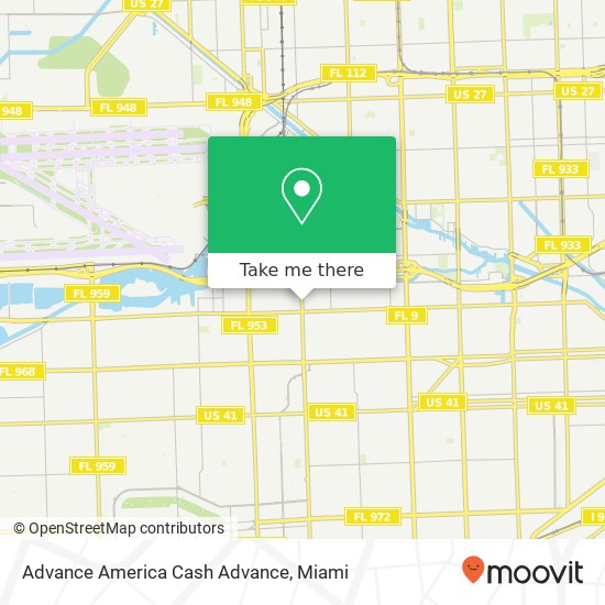 Advance America Cash Advance map