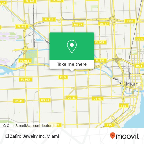 El Zafiro Jewelry Inc map