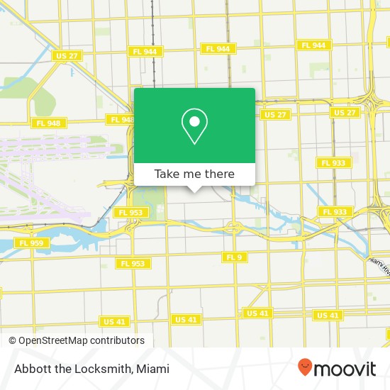 Abbott the Locksmith map
