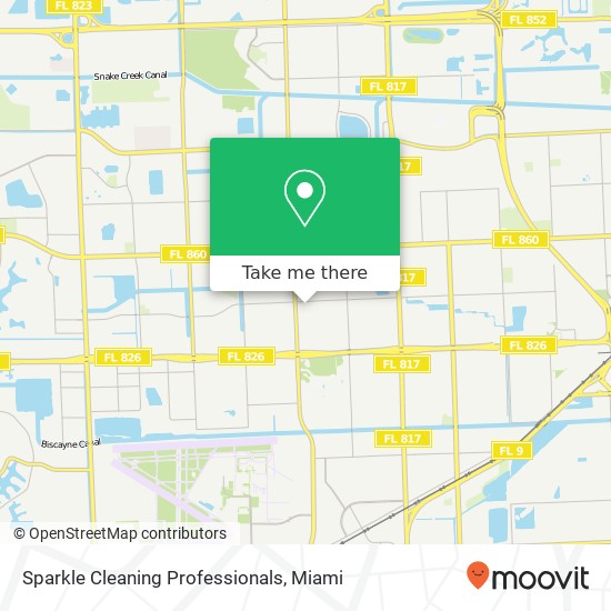 Mapa de Sparkle Cleaning Professionals