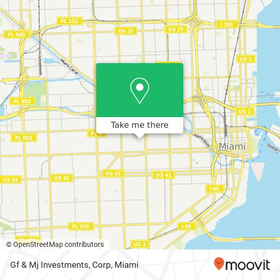 Mapa de Gf & Mj Investments, Corp