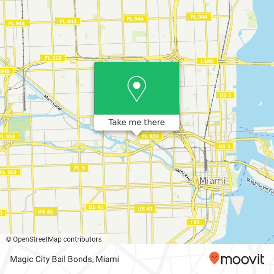 Magic City Bail Bonds map